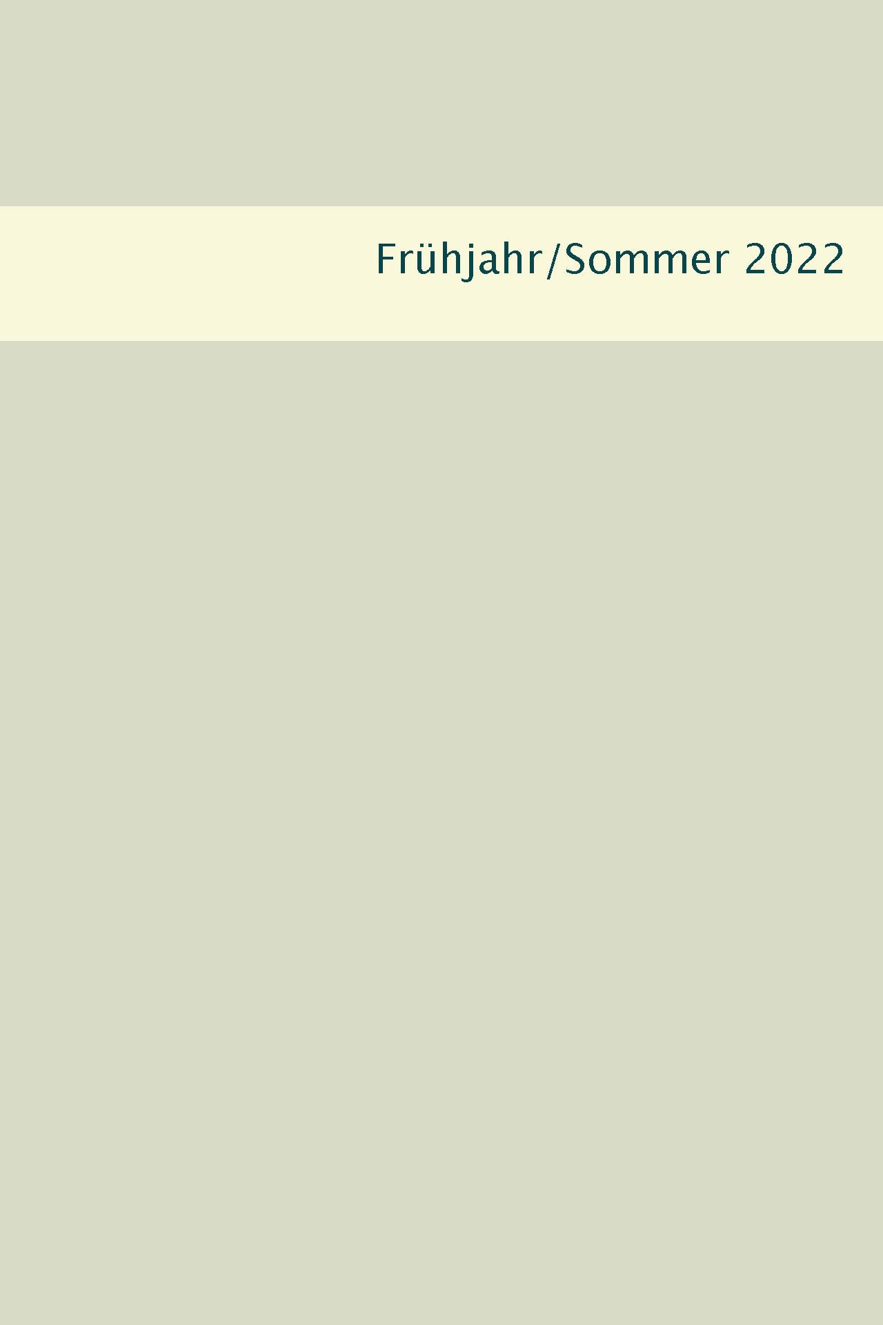 Programm Fr&uuml;hjahr/Sommer